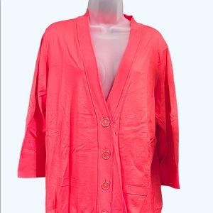 2X Pima Cotton Cardigan